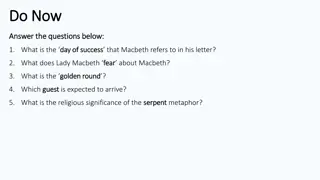 Exploring Macbeth: Questions, Events, Quotations & Analysis