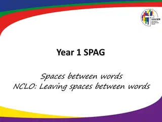 Enhancing SPAG Skills: Spaces Between Words Practice