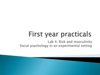 Exploring Risk and Masculinity: Social Psychology Experimental Study