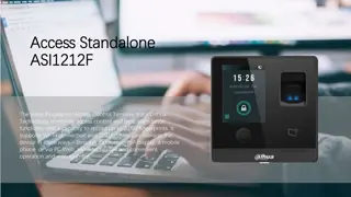 Dahua Technology ASI1212F Fingerprint Access Control Terminal Overview