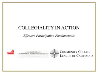 Collegial Governance in California Community Colleges: A Historical Overview