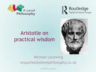 Practical Wisdom in Aristotle's Philosophy