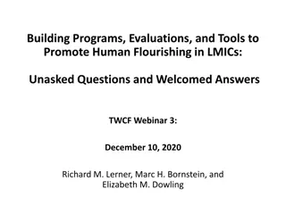 Promoting Human Flourishing in LMICs: Insights from TWCF Webinar Series