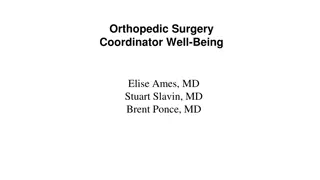 Orthopedic Surgery Coordinator Well-Being Survey Results