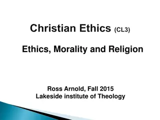 Ethics, Morality, and Religion: A Philosophical Journey