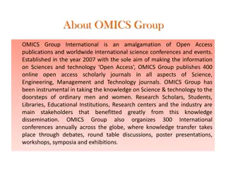 Exploring the Impact of OMICS Group in Science and Technology Dissemination