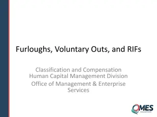 Furloughs, Voluntary Outs, and RIFs in Human Capital Management