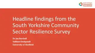 Key Findings from South Yorkshire Community Sector Resilience Survey