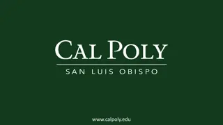 Cal Poly Budget Update and Planning Overview