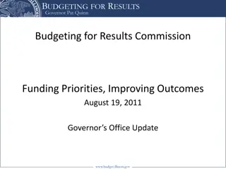 Governor Pat Quinn's Budgeting for Results Initiative Overview