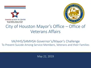 Mayor's Challenge to Prevent Suicide Among Service Members and Veterans