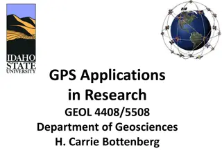 GPS Applications in Research - GEOL 4408/5508 Course Information