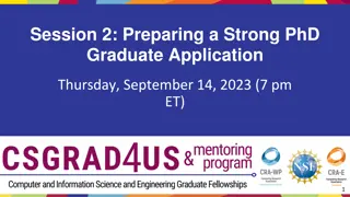 Tips for Building a Strong PhD Graduate Application