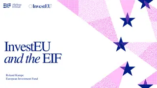 Overview of InvestEU Guarantee Products by EIF