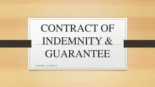 Understanding Contract of Indemnity and Guarantee