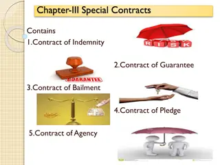 Overview of Special Contracts in Indian Contract Act