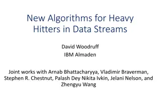 New Algorithms for Heavy Hitters in Data Streams