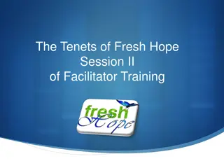 The Tenets of Fresh Hope Session II: Recovery Principles and Application