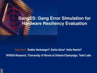 GangES: Gang Error Simulation for Hardware Resiliency Evaluation