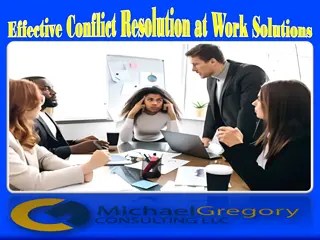 Effective Conflict Resolution at Work Solutions