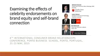 Effects of Celebrity Endorsements on Brand Equity and Self-Brand Connection