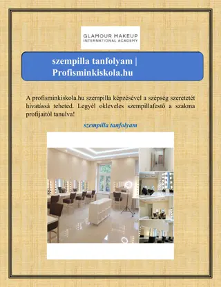 szempilla tanfolyam | Profisminkiskola.hu