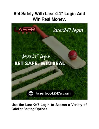 Bet Safely With Laser247 Login And Win Real Money