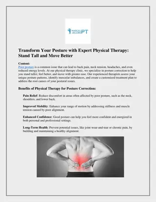 Transform Your Posture with Expert Physical Therapy Stand Tall and Move Better