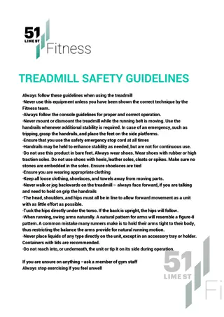 Safety Guidelines and Protocols for Gym Equipment