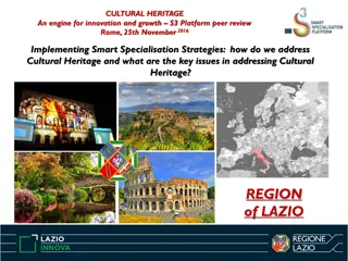 Cultural Heritage as an Engine for Innovation and Growth in the Region of Lazio