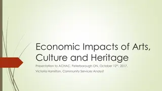 Economic Impacts of Arts, Culture and Heritage Presentation in Peterborough