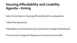 Housing Affordability Agenda Progress Update