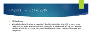 Physics Challenge: Calculating Minimum Ball Speed of Babe Ruth's Homer