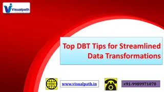 Data Build Tool Training | DBT Online Training