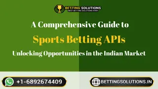 Revolutionize Your Platform with BettingSolutions’ Sports Betting API for India