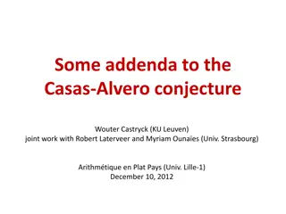 Addenda to Casas-Alvero Conjecture: Polynomial Derivatives and Common Roots.