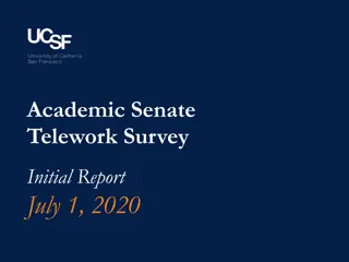 Academic Senate Telework Survey Initial Findings