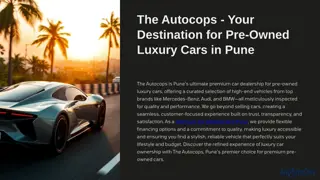 The Autocops - Your Destination for Pre-Owned Luxury Cars in Pune