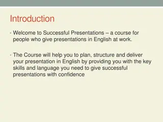 Mastering Presentation Skills in English at Work