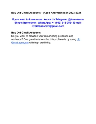 Buy Old Gmail Accounts - [Aged And Verified]in 2023-2024