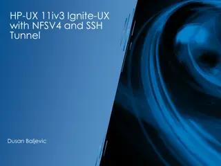 Setting Up Ignite-UX Server and Client with NFSv4 and SSH Tunnel on HP-UX 11iv3