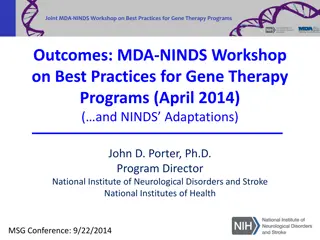 Advances in Gene Therapy Programs and Best Practices Workshop Insights