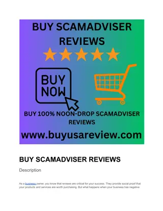 BUY SCAMADVISER REVIEWS