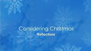 Reflections on the Christmas Story - From Birth to Service