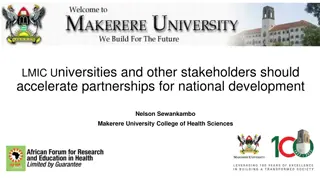 Accelerating Partnerships for National Development in LMICs