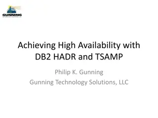 Achieving High Availability with DB2 HADR