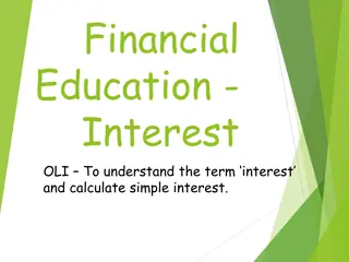 Interest and Calculating Simple Interest