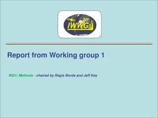 Report from Working Group 1: Methods