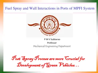 Fuel Spray & Wall Interactions in MPFI Systems for Green Vehicle Development