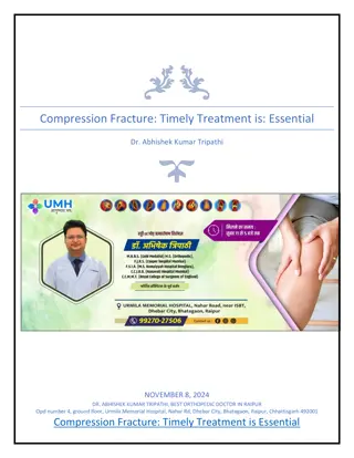 Compression Fracture: orthopedic doctor in raipur